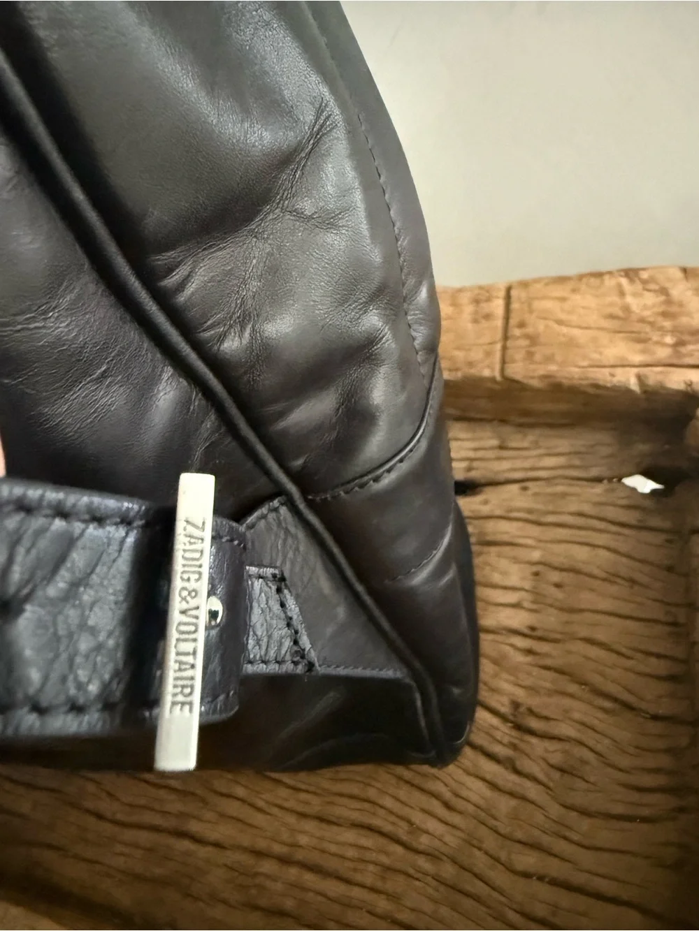 ZADIG&VOLTAIRE Black Leather Backpack - Sleek Everyday Carry